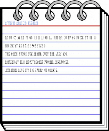 Antique Android Regular Font