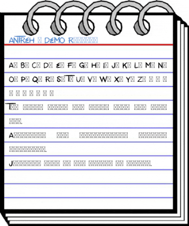 ANTREH - DEMO Regular Font