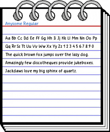 Anysome Regular Font
