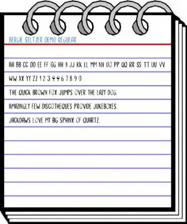 Bergie Seltzer DEMO Regular Font