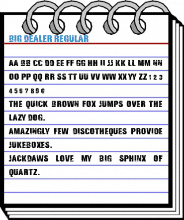 Big Dealer Regular Font
