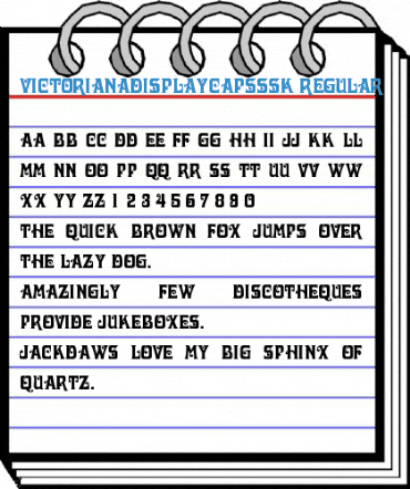 VictorianaDisplayCapsSSK Regular Font