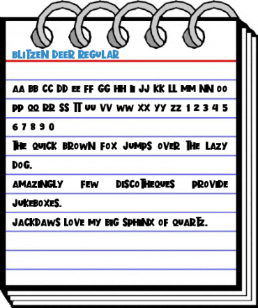 Blitzen Deer Regular Font
