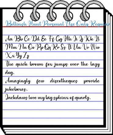 Bollinsh Hunt Personal Use Only Regular Font