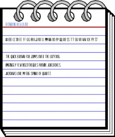 Bonrin Regular Font