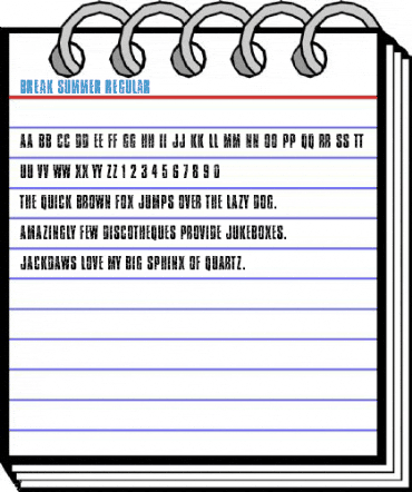 Break Summer Regular Font