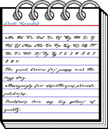 bruke Regular Font