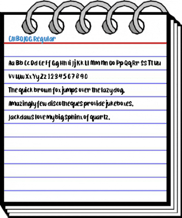 CAIBOJOG Regular Font