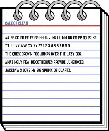 Caligor Clean Font