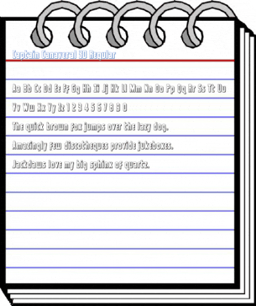 Captain Canaveral 3D Regular Font