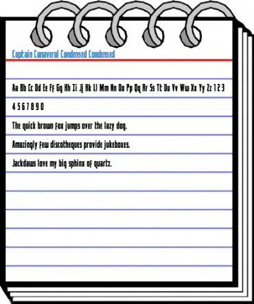 Captain Canaveral Condensed Condensed Font