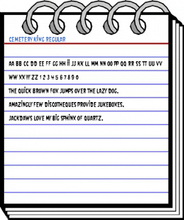 Cemetery King Regular Font