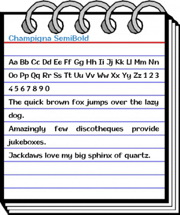 Champigna SemiBold Font