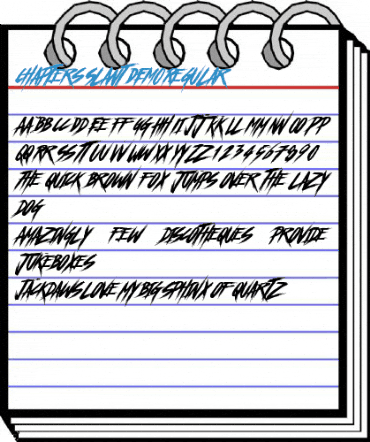Chapters Slant DEMO Regular Font