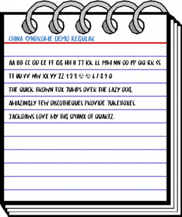 China Syndrome DEMO Regular Font