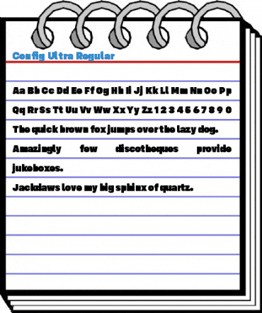 Config Ultra Regular Font