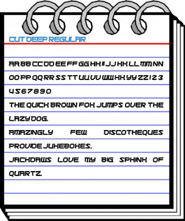 Cut Deep Regular Font