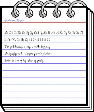 Cymbidium Regular Font