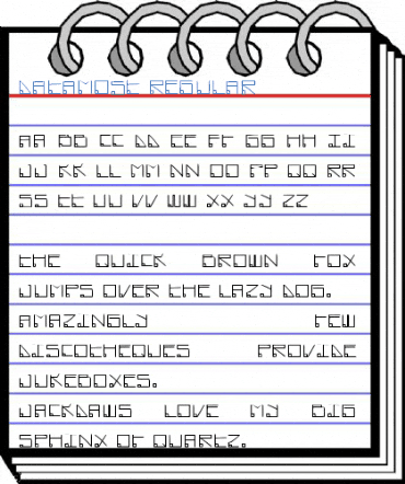 Datamost Regular Font