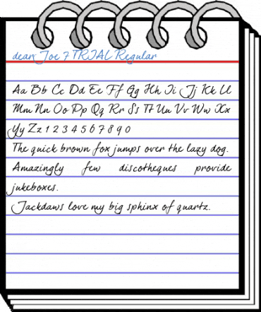 dearJoe 7 TRIAL Regular Font