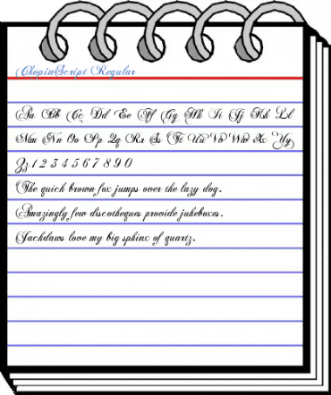 ChopinScript Regular Font