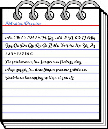 Delphine Regular Font