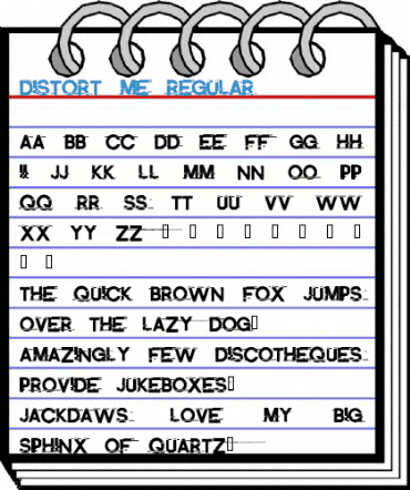 Distort Me Regular Font