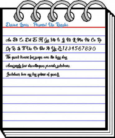 Durian Lovers - Personal Use Regular Font