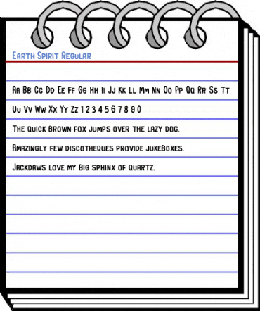Earth Spirit Regular Font