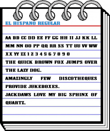 El Hispano Regular Font