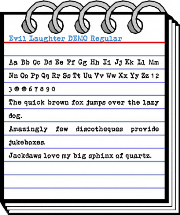 Evil Laughter DEMO Regular Font