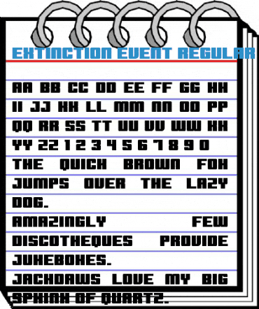 Extinction Event Regular Font