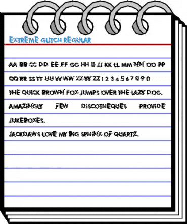 Extreme Glitch Regular Font