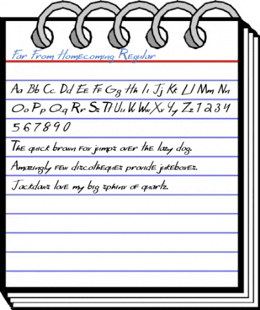 Far From Homecoming Regular Font
