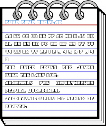 Four Four Regular Font