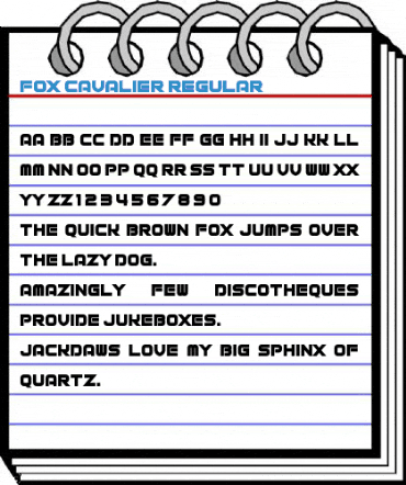 Fox Cavalier Regular Font