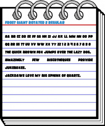 Frost Giant Rotated 2 Regular Font