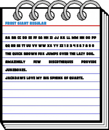 Frost Giant Regular Font