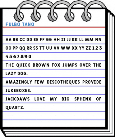 Fulbo Tano Font
