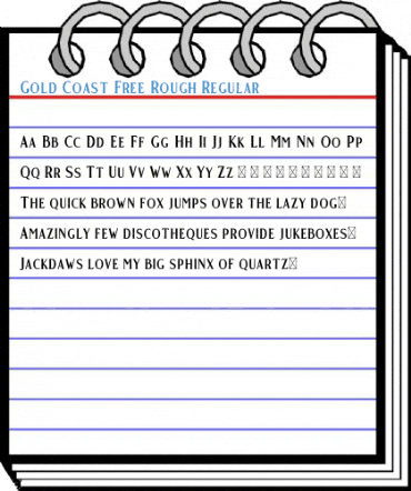 Gold Coast Free Rough Regular Font