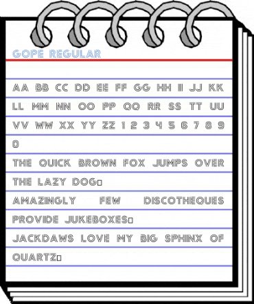 Gope Regular Font