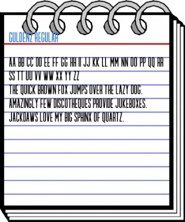 GULDENZ Regular Font