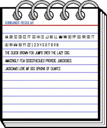 Gunbangs Regular Font