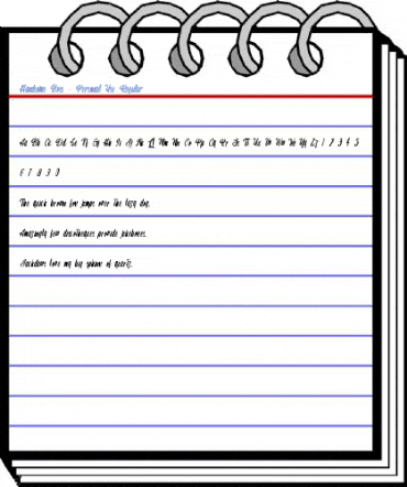 Handsome Boss - Personal Use Regular Font