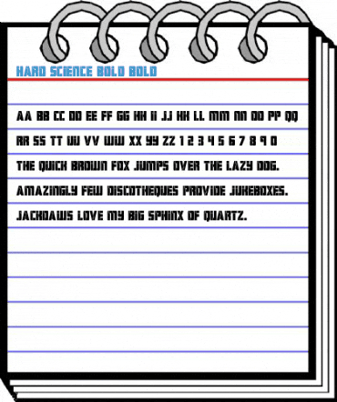 Hard Science Bold Bold Font