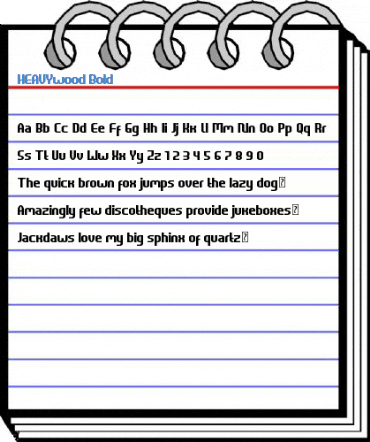 HEAVYwood Bold Font