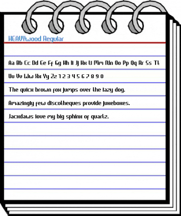 HEAVYwood Regular Font