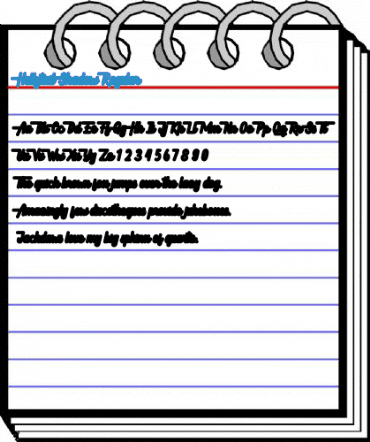 Hellytail Shadow Regular Font