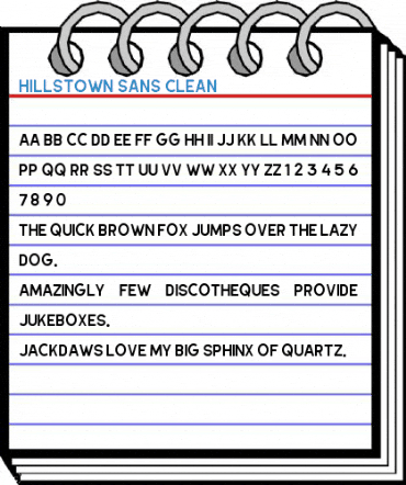 Hillstown Sans Clean Font
