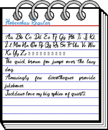 Hobenshaw Regular Font